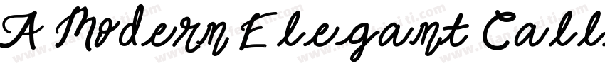 A Modern Elegant Calligraphy Font字体转换